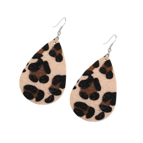 IMIKEYA Kreative Retro Ohrringe im Tropfenformat mit Leopardenmuster Kunstleder Hänger für Damen für Partys Alltags und Freizeitmode IMIKEYA Kreative Retro Ohrringe im Tropfenformat mit Leopardenmuster Kunstleder Hänger für Damen für Partys Alltags und Freizeitmode von IMIKEYA