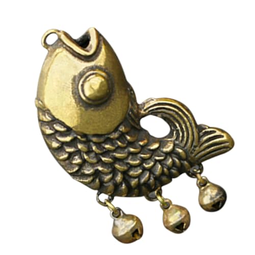 IMIKEYA Kreativer Fisch Schlüsselanhänger Glocke Filigraner Anhänger für Tasche und Schlüssel Leicht Langlebig Multifunktional Perfektes für Angler und Outdoor Fans von IMIKEYA