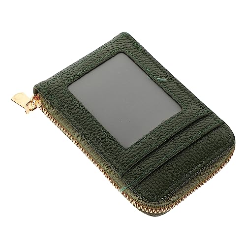 IMIKEYA Kreditkartenetui RFID Kartenhalter mit Großer Kapazität Praktischer Organizer mit Reißverschluss Elegantes PU Design für Id und Bankkarten Tragbar und von IMIKEYA