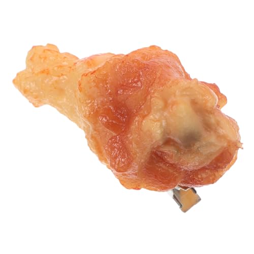 IMIKEYA Künstliche Lebensmittel Haarspange Geröstete Hähnchenschenkel Kreatives Haarschmuck Design für Partys Wiederverwendbar Sicher für Haartypen von IMIKEYA