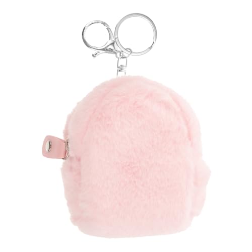 IMIKEYA Kuscheltier Geldbörse Mädchen Mini Plüsch Tasche mit Schlüsselring Süße Tragbare Geldbörse für Kleinigkeiten für Münzen Kopfhörer und Schlüssel für Taschen von IMIKEYA