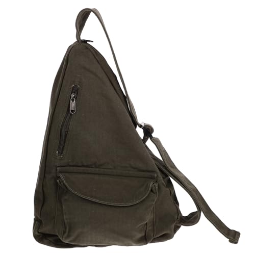 IMIKEYA Lässige Canvas Umhängetasche für Frauen Große Kapazität Tragbare Crossbody Bag Grün Vielseitig und Leicht für Reisen und Alltag von IMIKEYA