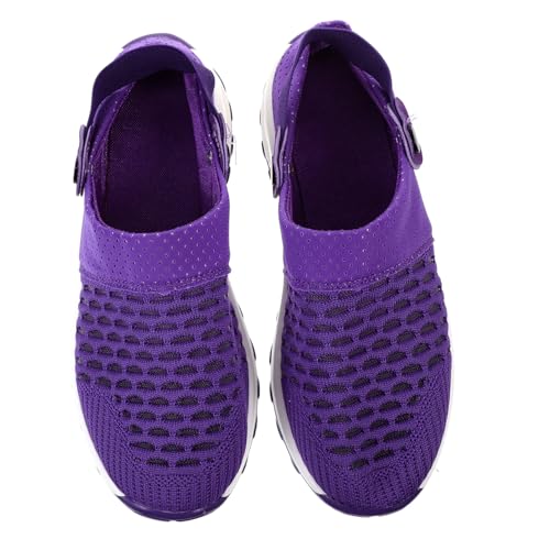 IMIKEYA Leichte Atmungsaktive Damen Sandalen mit Mesh Obermaterial Rutschfest und Angenehm Modisch für Freizeit und Outdoor Sommerschuhe für Damen Praktische und Langlebige Mesh von IMIKEYA