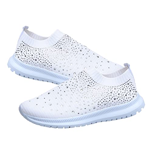 IMIKEYA Leichte Damen Sportschuhe Mesh mit Rutschfester Sohle für Freizeit und Sport Atmungsaktiv und Elegantem Weiß IMIKEYA Leichte Damen Sportschuhe Mesh mit Rutschfester Sohle für Freizeit und Sport Atmungsaktiv und Elegantem Weiß von IMIKEYA