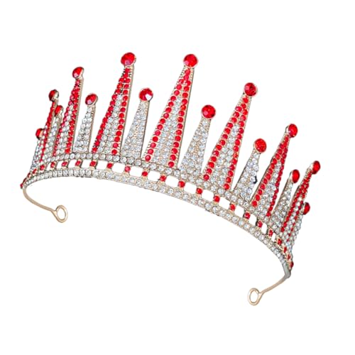 IMIKEYA Luxuriöse Barock Prinzessinnenkrone mit Funkelnden Strasssteinen Hochzeitsdiadem für Bräute Geburtstagsfeiern und Besondere Anlässe Elegantes Tiara Haaraccessoire von IMIKEYA