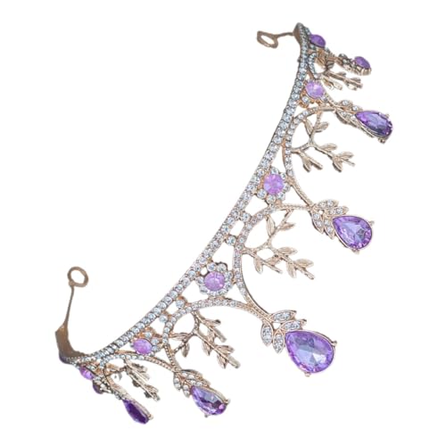 IMIKEYA Luxuriöses Braut Tiara Stirnband mit Funkelnden Strasssteinen Eleganter Party Haarschmuck für Damen Festliches Kopfschmuck Accessoire für Hochzeit und Besondere Anlässe von IMIKEYA