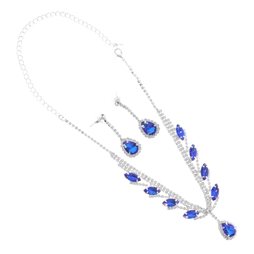 IMIKEYA Luxuriöses Brautschmuck-set mit Strahlendem Strass-choker und Glänzenden Tropfen-ohrringen Eleganter Kristallschmuck für Hochzeit Brautjungfern und Festliche Anlässe von IMIKEYA