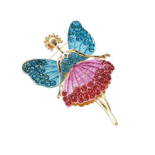 IMIKEYA Mädchen Brosche Pin mit Strass Vintage für Frauen Blau Multifunktionale Schmucknadel für Schals Mäntel Kleider und Accessoires für Besondere von IMIKEYA