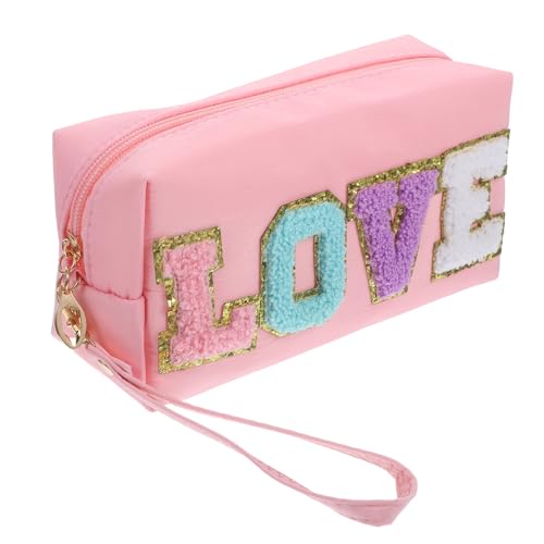 IMIKEYA Make Up für Damen Kosmetiktasche mit Reißverschluss Vielseitige Make Up Pinseltasche für Reisen und Liebevollem von IMIKEYA