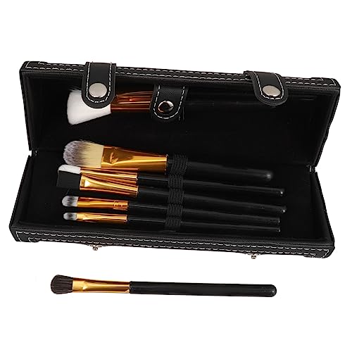 IMIKEYA Makeup Pinsel Organizer Beutel aus PU Leder Kosmetik Aufbewahrungstasche für Reisen und Zuhause mit Praktischem Bürstenschlitz für Einfache von IMIKEYA