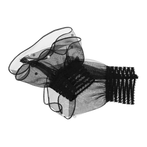 IMIKEYA Manschetten Damen Mit Blumen-details Elastische Handschuhe Als Fingerlose-handgelenkmanschette Fake-ärmel Für Halloween Bankett Und Cosplay von IMIKEYA