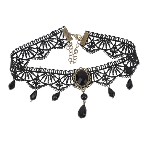 IMIKEYA Spitzenhalsband Für Gothic Halskette Halsschmuck Aus Spitze Für Cosplay Und Partys von IMIKEYA