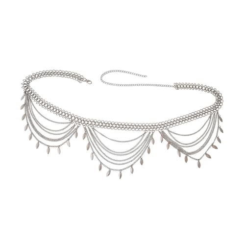 IMIKEYA Mehrschichtige Taillenkette Metall für Damen Bauchschmuck Modischer Body Chain Gürtel Leicht und Langlebig für Festivals und Partys von IMIKEYA
