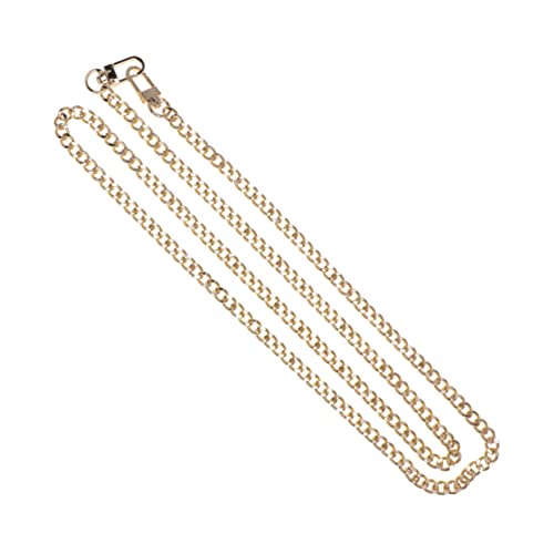 IMIKEYA Metall Kettenriemen für Damenhandtasche mit Quadratischen Legierungsschnallen Abnehmbarer Vielseitiger Schulter und Crossbody Gurt Ersatzriemen für Geldbörse Hellgoldene Farbe von IMIKEYA