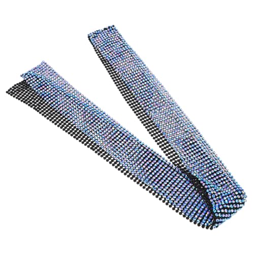 IMIKEYA Metallic Glitzerkragen Halskette Damen Dünner Pailletten schal Modischer Club Schmuck mit Schimmernden Metall pailletten Weicher Komfort Stilvoller Party accessoire Vielseitig von IMIKEYA