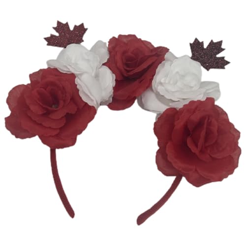 IMIKEYA Mexikanisches Blumen-Stirnband Künstliche Rose Blumenkrone Ahornblatt-Kopf Bopper Mardi Gras-Kopfschmuck Cosplay-Kopfbedeckung Für Kanada-Tag Kostümzubehör IMIKEYA Mexikanisches Blumen-Stirnband Künstliche Rose Blumenkrone Ahornblatt-Kopf Bopper Mardi Gras-Kopfschmuck Cosplay-Kopfbedeckung Für Kanada-Tag Kostümzubehör von IMIKEYA