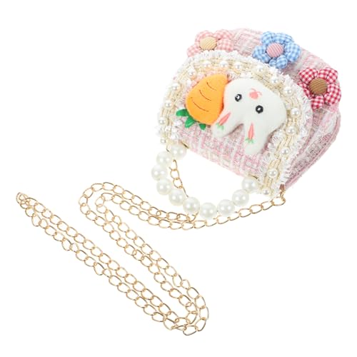 IMIKEYA Mini Mädchen Umhängetasche aus Wollmischung Leicht Tragbar Modische Schultertasche für Rosa Kleine Crossbody Bag Alltagstasche von IMIKEYA