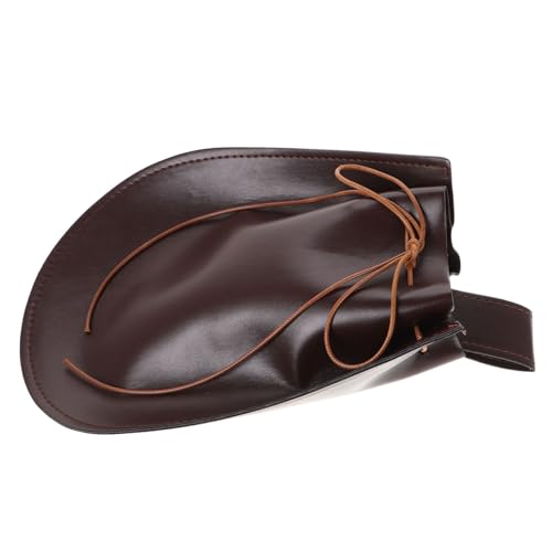 IMIKEYA Mittelalterliche Renaissance Gürteltasche aus PU Material Robuste Hüfttasche in Braun Stilvolle Cosplay Bauchtasche für Piraten Historisches Accessoire für LARP und Halloween von IMIKEYA