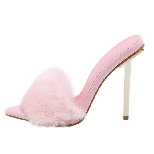 IMIKEYA Modebewusste Damen High Heeled Sandalen Sommer Schuhe Stilvolle Hohe Dünne Absätze Modische Zehensandalen für Damen Stylische Sommerschuhe von IMIKEYA