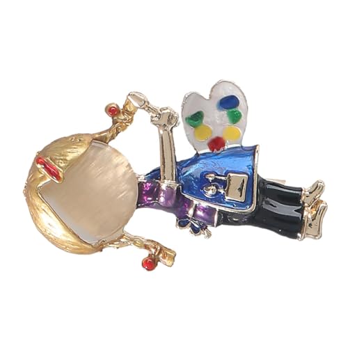 IMIKEYA Moderne Kleine Mädchen Brosche Anstecknadel Robustem Kupfer Leichter Modeschmuck für Jacken Blusen Shirts Einfache Befestigung Geeignet für Damen und Alltag von IMIKEYA