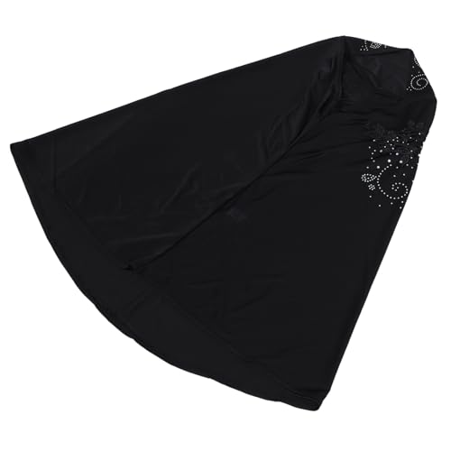 IMIKEYA Modisches Damen Hijab Stirnband mit Schwarzer Spitzenapplikation und Strasssteinen Eleganter Modischer Schal als Dezente Kopfbedeckung für Alltag Feier und Festliche Anlässe von IMIKEYA