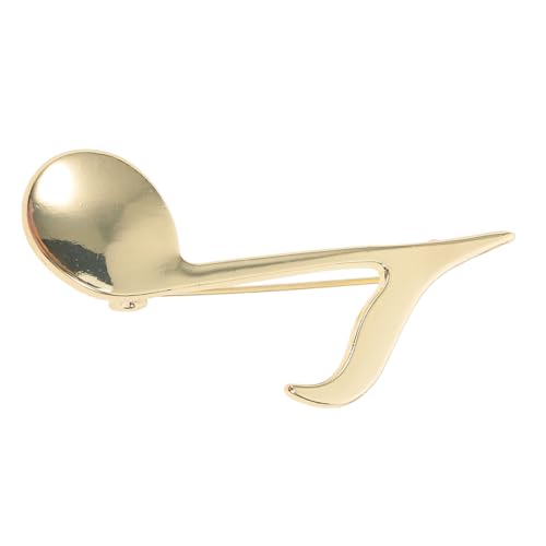 IMIKEYA Musiknoten Brosche Goldplattiert Robuste Zinklegierung Elegant Poliert Vielseitige Anstecknadel für Kleidung Taschen Hüte Damen Herren von IMIKEYA