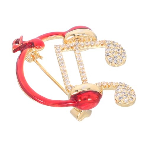 IMIKEYA Musiknoten-anstecknadel Brosche Mit Kopfhörer-design Pullovernadel Für Anzüge Und Schals Musikschmuck Für Modefans von IMIKEYA