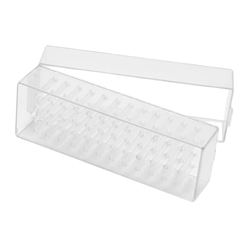 IMIKEYA Behälter Für Nagelbohrer Aus Robustem Kunststoff Etui Für Nagelbohrer Und Schleifköpfe Organizer Für Nagelaufbewahrung Mit Übersichtlichen Fächern Und Schleifkopfbox Für von IMIKEYA