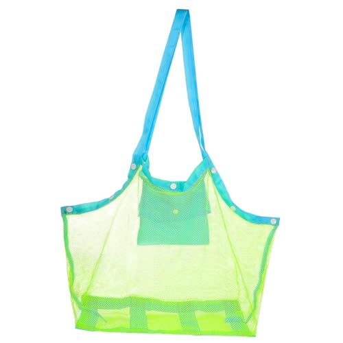IMIKEYA Netz-Strandtasche Große Aufbewahrungstasche Für Spielzeug Handtücher Kleidung Campingartikel Strandspielzeugtasche Sandsäcke Muschelsäcke Picknick-Tragetasche Outdoor-Tasche von IMIKEYA