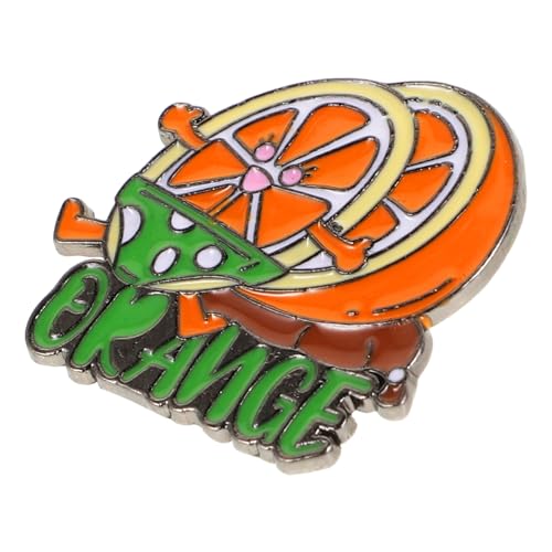 IMIKEYA Niedliche Obst Anstecknadel Emaille für Rucksäcke Orange Brosche für Damen Metall Ansteckpins für Taschen Jacken Hüte und Shirts für Orange Shirt Day von IMIKEYA