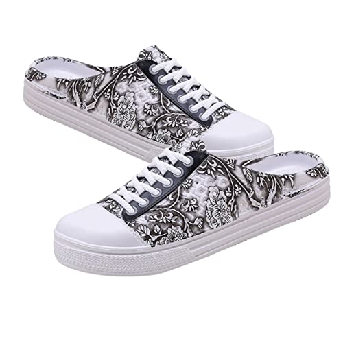 IMIKEYA Non Slip Damen Sandalen mit Hohlem Design Atmungsaktive Gartenschuhe für Sommer Leichte Strand und Badeschuhe rutschfeste Bequeme Slipper in Schwarz von IMIKEYA