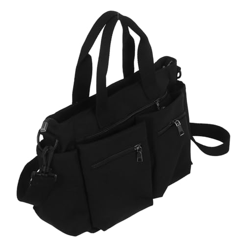 IMIKEYA Nylon Tote Bag Damen Große Kapazität Vielseitige Handtasche mit Mehreren Taschen Robustes Canvas Material Lässige Umhängetasche für Büro Reisen Alltag von IMIKEYA