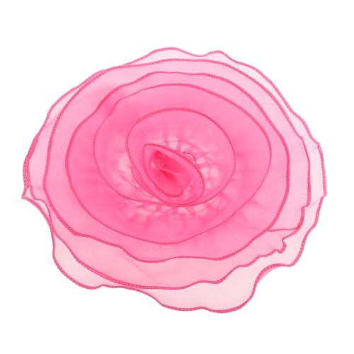 IMIKEYA Organza Blumenbrosche mit Übergroßer Gewellter Blüte Dekorative Schmuck Brosche für Party Anlässe Modisches Accessoire für Hochzeit Bankett und Festliche Outfits von IMIKEYA