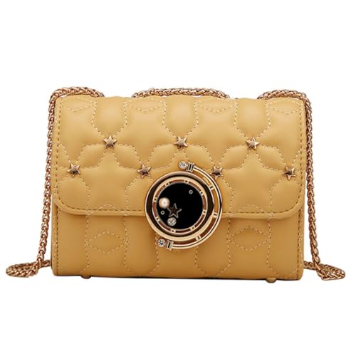 IMIKEYA PU Crossbody Bag Kleine Umhängetasche mit Sternmuster Schultertasche Damen Langlebige PU Handtasche mit Großer Kapazität für Alltag Party Reisen und Shopping von IMIKEYA