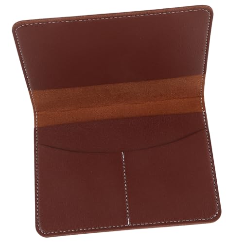 IMIKEYA PU Reisepasshülle Reisebrieftasche für Herren Praktischer Kartenhalter Leicht und Kompakt Vielseitige Pass und Ticketaufbewahrung Robustes Material Angenehmes Griffgefühl für von IMIKEYA