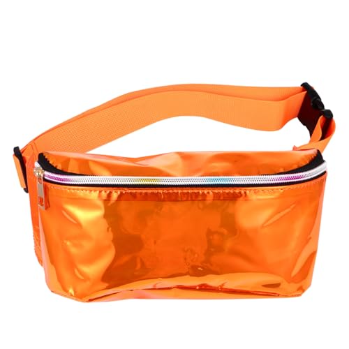 IMIKEYA PVC Hüfttasche Damen Transparent Crossbody Bauchtasche Verstellbarer Schultergurt Komfortabel Leicht Tragen Stilvolle Brusttasche für Alltag Ausflüge Geschenkidee von IMIKEYA