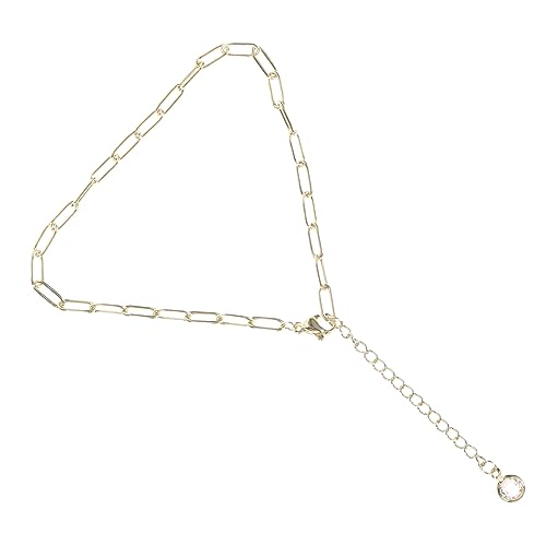 IMIKEYA Paperclip Fußkettchen für Damen Zierliches Ankle Bracelet Robustem Material Elegant und Langlebig für Verschiedene Outfits und Anlässe von IMIKEYA