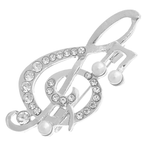 IMIKEYA Pearl Musiknote Brosche Pin für Frauen Anstecknadel für Kleidung Taschen und Schals Langlebig und für von IMIKEYA