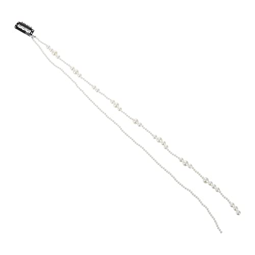 IMIKEYA Perlen Haarkette Haarspange Mit Quasten Für Damen Eleganter Haarschmuck Für Hochzeiten Partys Festivals Leichte Haarverlängerungskette Mit Dekorativen Perlen Für Dickes Haar von IMIKEYA