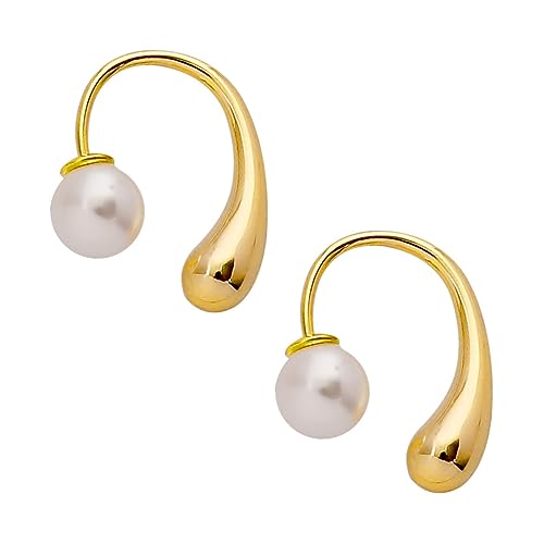 IMIKEYA Perlen Ohrstecker Damen Gold Ohrschmuck Langlebig Korrosionsbeständig Eleganter Schmuck für Hochzeit Geburtstag Alltag IMIKEYA Perlen Ohrstecker Damen Gold Ohrschmuck Langlebig Korrosionsbeständig Eleganter Schmuck für Hochzeit Geburtstag Alltag von IMIKEYA