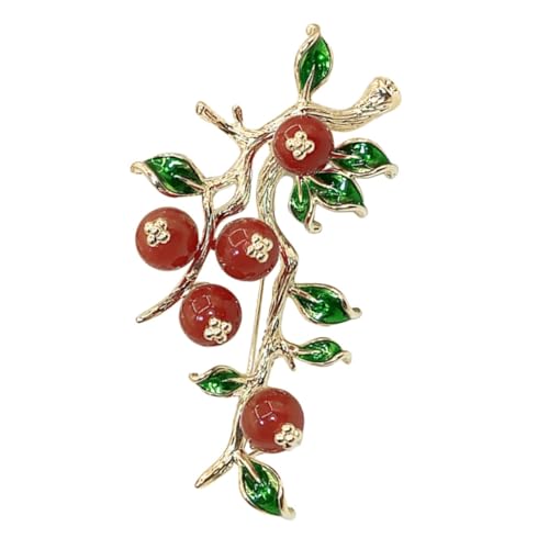 IMIKEYA Persimmon Brosche Schmuck Anstecknadel für Kleidung Taschen Dekoration Vielseitig für Hochzeit Party Alltag von IMIKEYA