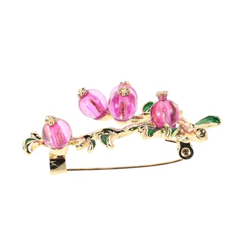 IMIKEYA Brosche Anstecknadel Sicherheitsnadel Zinklegierung Lustige Herbstfruchtnadel Einzigartiges Design für Mädchen und Frauen Modisches Accessoire für Kleidung von IMIKEYA