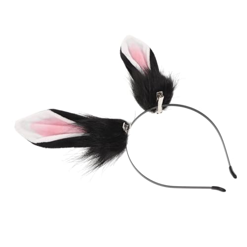 IMIKEYA Plüsch Hasenohren Haarreif Bunny Headband mit Tierohren Weicher Haarreif für Erwachsene Bequemes Strapazierfähiges Ostern Kostüm Zubehör Modischer Haarschmuck für Party und Alltag von IMIKEYA