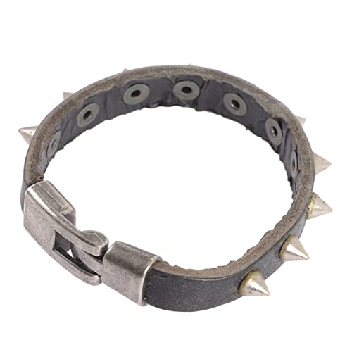 IMIKEYA Punk Armband mit Stacheln Verstellbares Lederarmband für Damen Einzigartiges Goth Wrist Jewelry für Partys und Alltag Langlebig und zu Tragen von IMIKEYA