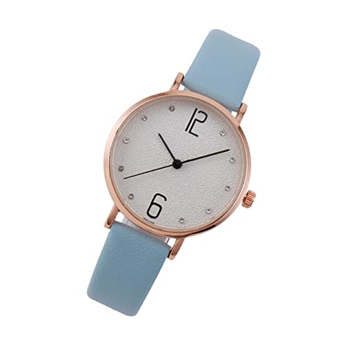IMIKEYA Analog-Quarz-Armbanduhr Für Damen Einfaches Lederband Lässige Studenten-Uhr Präzises Modisches Design von IMIKEYA