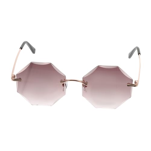 IMIKEYA Randlose Unregelmäßige Sonnenbrille für Damen und Herren Stylische Partybrille in Lebendigem Design Leichte PC Linsen Vielseitig für Festival Fahren und Freizeit IMIKEYA Randlose Unregelmäßige Sonnenbrille für Damen und Herren Stylische Partybrille in Lebendigem Design Leichte PC Linsen Vielseitig für Festival Fahren und Freizeit von IMIKEYA