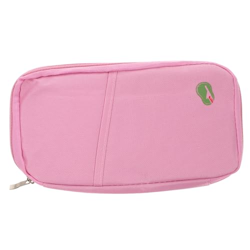 IMIKEYA Reisepasshülle Damen Klein Rosa Multifunktional mit Kartenfächern und Geldfach Reiseetui Schlank für Ausweis Kreditkarte und Bargeld von IMIKEYA