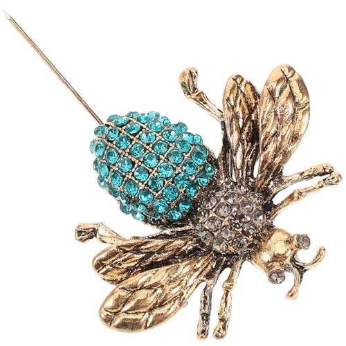 IMIKEYA Retro Bienen Brosche mit Strass Vintage Anstecknadel für Anzug und Pullover Vielseitiger Schmuck für Kleidung Geeignet für Cardigan Schal Tasche und Festliche Anlässe von IMIKEYA