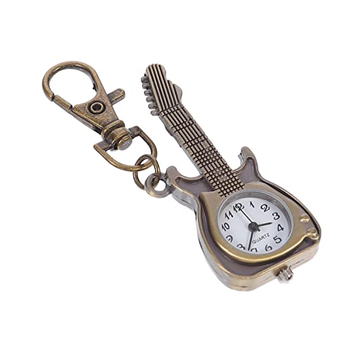 IMIKEYA Retro Gitarren Taschenuhr für Unisex Kreative Quartz Uhr für Männer und Frauen als oder Modisches Accessoire Hochwertige Verarbeitung und Präzise Zeitmessung von IMIKEYA