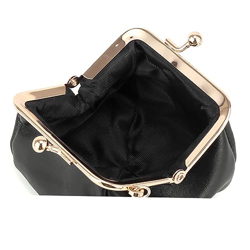 IMIKEYA Retro Oil Wax Layer Cowhide Geldbörse für Damen Kleine Münzaufbewahrung mit Robustem Design für Münzen Bargeld und Schwarz IMIKEYA Retro Oil Wax Layer Cowhide Geldbörse für Damen Kleine Münzaufbewahrung mit Robustem Design für Münzen Bargeld und Schwarz von IMIKEYA